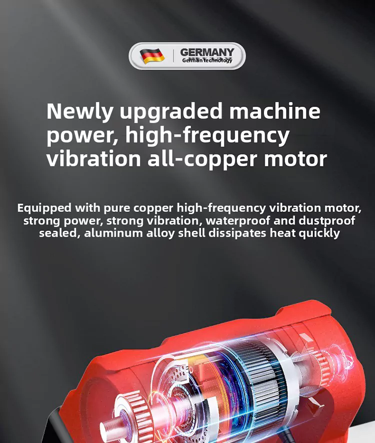 lithium battery digital display double-frequency vibration ruler