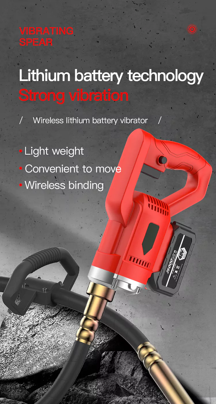 lithium battery high-power cement vibrator